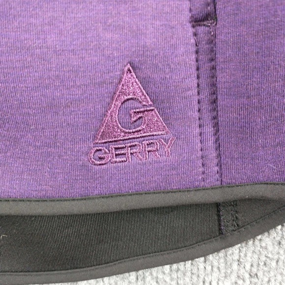 Gerry Women's Hooded Zip Up Vest Purple Small Sleeveless Pocket Polyester Blend - Picture 8 of 14